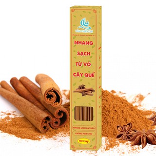 Nhang sạch từ vỏ cây QUẾ hộp 120 gram (gần bằng 99 cây)