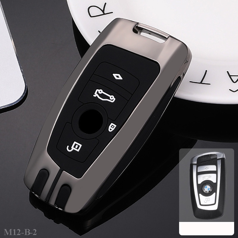 Vỏ ốp khoá xe hơi - Bọc chìa smartkey ô tô BMW 3,4,5,6,7 series, X3 - M12-B2