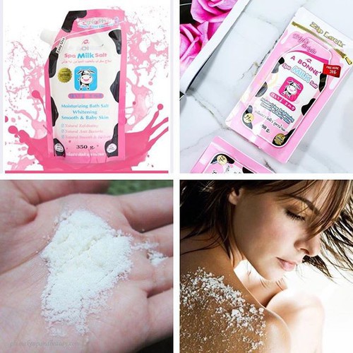 Muối Tắm Sữa Bò Tẩy Tế Bào Chết A BONNÉ Spa Milk Salt Thái Lan 350g