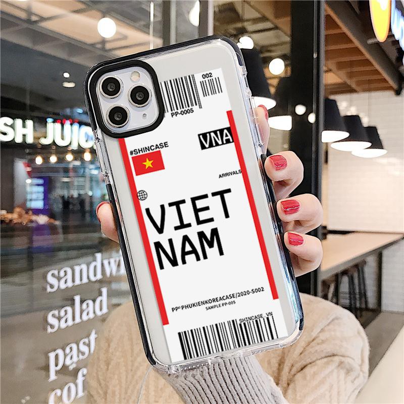 Ốp lưng Iphone vé máy bay Việt Nam siêu chất cho 6/6s/6sPlus/7/7 Plus/8/8 Plus/X/Xs/Xs Max/11/ 11ProMax