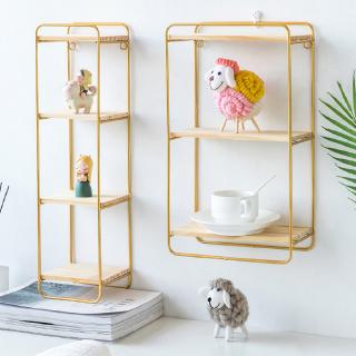 Kệ Treo Tường 3/4 Tầng Hình Chữ Nhật Bằng Kim Loại