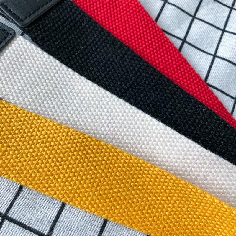 Thắt lưng bằng vải canvas màu trơn phối khóa đôi phong cách Hàn Quốc thiết kế thời trang cho nam 2021