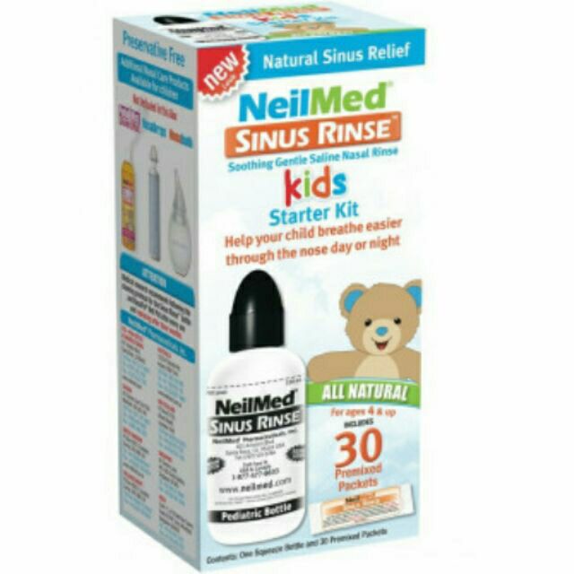 Muối rửa mũi neilmed kids 120 gói muối mẫu mới (có tách bán lẻ)