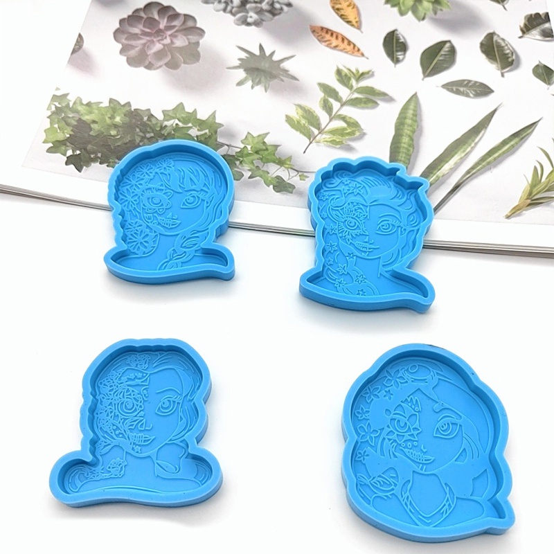 Khuôn Silicon Làm Giá Đỡ Điện Thoại Hình Cô Gái Dễ Thương