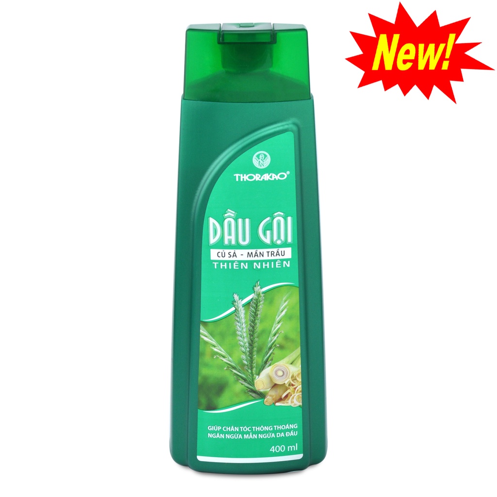 Dầu Gội Củ Sả Mần Trầu Thorakao (Chai 400ml)
