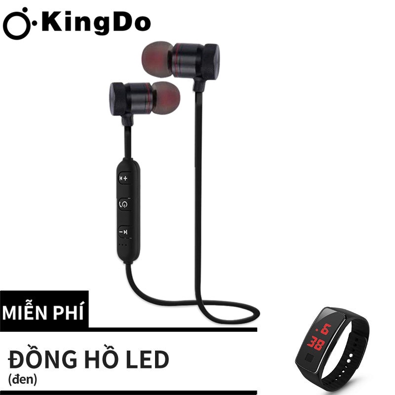 Tai nghe Bluetooth HiFi âm thanh nổi không dây Rảnh tay với Micrô Đồng hồ LED miễn phí
