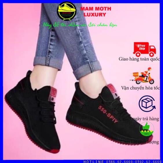 [QUÀ TẶNG KHĂN LAU GIÀY CAO CẤP HÀN QUỐC COTTON]Giày thể thao, giày sneaker màu đen nam nữ đi đẹp full size shop MAMMOTH