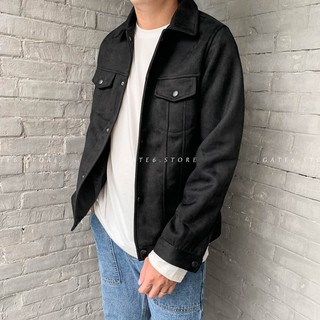 Áo Khoác MR da lộn cổ bẻ 030