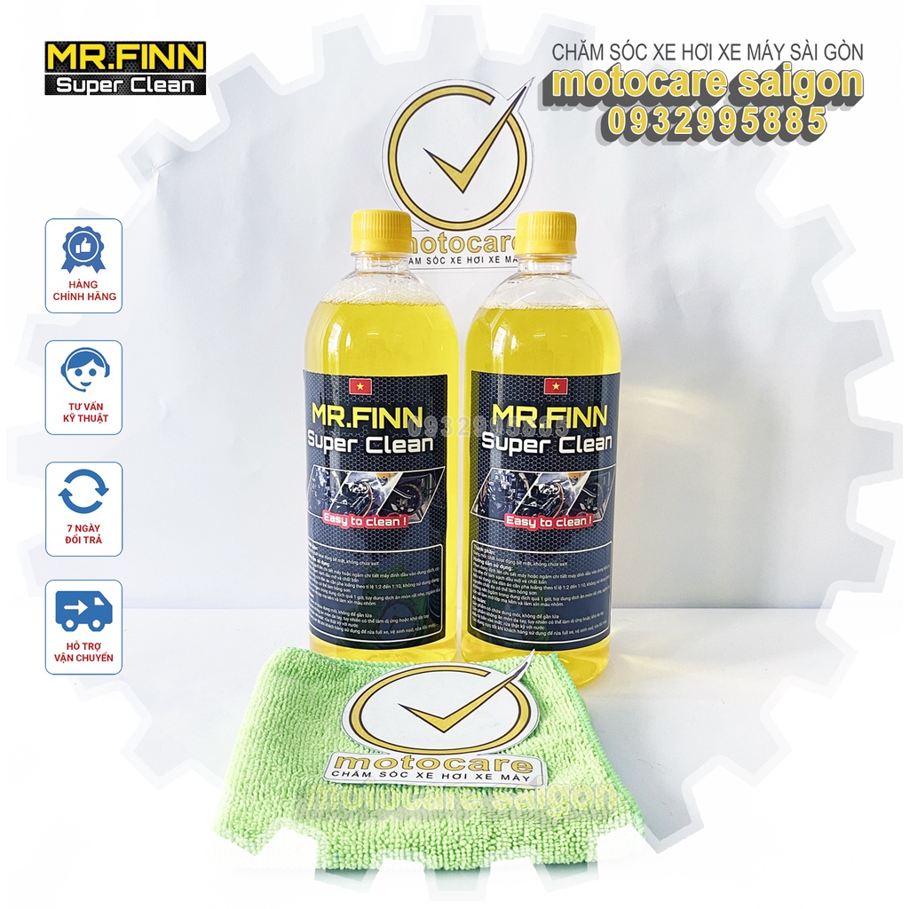 Dung dịch tẩy rửa ĐA NĂNG MrFinn dành cho oto, xe máy chai 1 lít