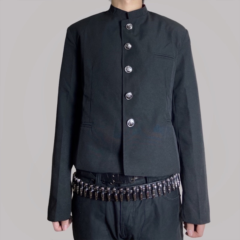 Áo khoác Nhật Bản crop gakuran high and low