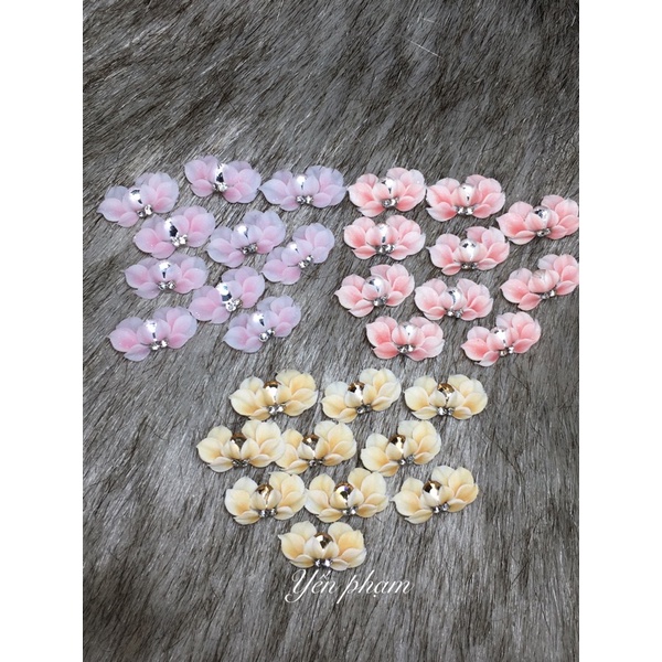 Hoa bột nail- Hoa cúc đá trang trí móng tay siêu xinh