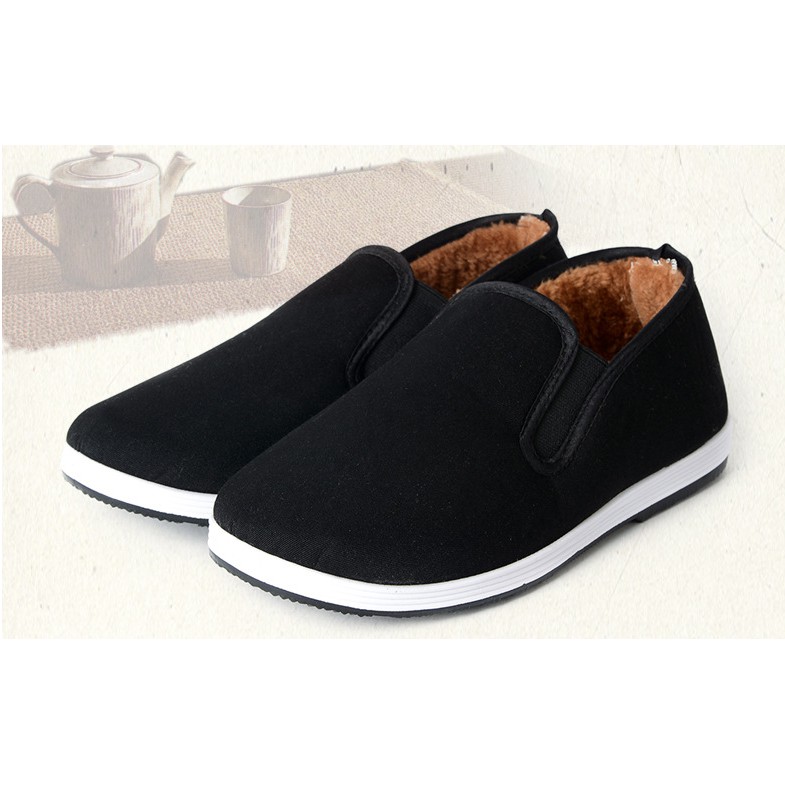 Giày lười nam ♥️ FREESHIP ♥️ Giày lười vải nam lót lông siêu ấm mềm mại thời trang hót Trend 2021 | BigBuy360 - bigbuy360.vn