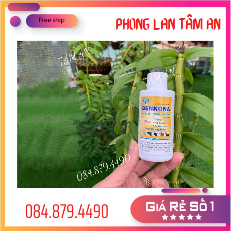 Benkona  Diệt Virut  Nấm Mốc Vi Khuẩn Cho Hoa Lan (Lọ 100ml)