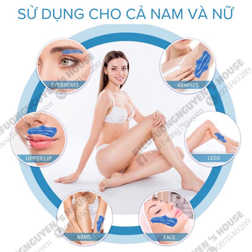 Combo Triệt Lông [ 100Gr Sáp Wax Lông Beans và Mỡ Trăn N’store 75Gr] Giúp Giảm Lông Và_Thâm Vùng Nách, Tay Chân, Bikini