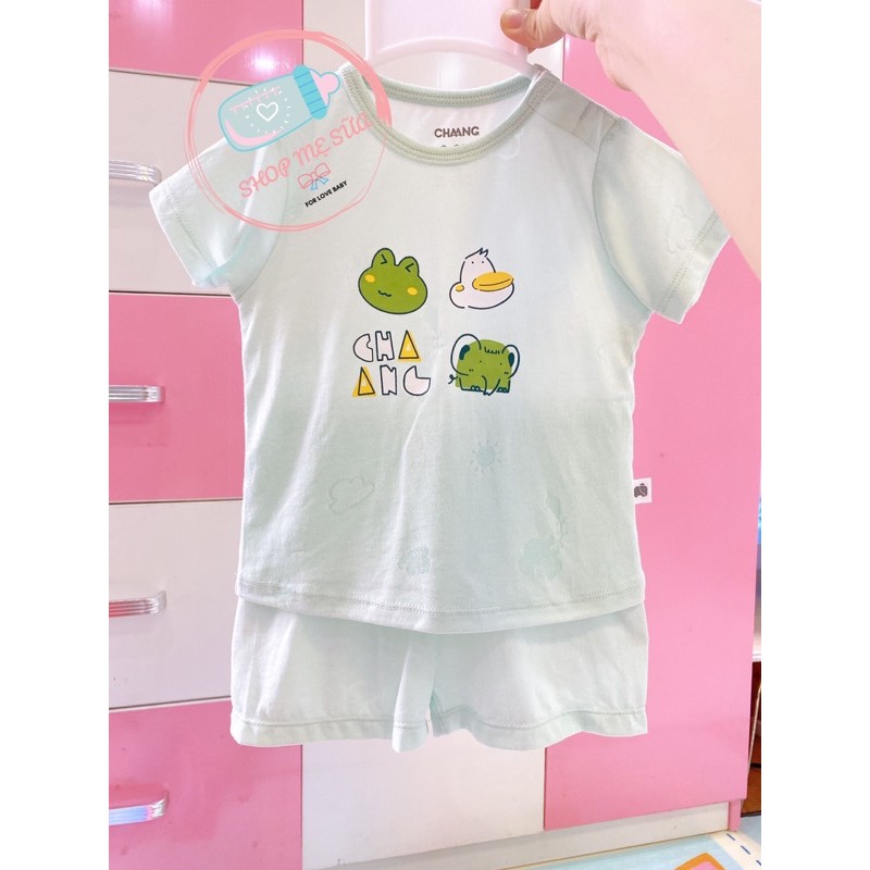 CHAANG Bộ Quần Áo Cộc Tay Trẻ Em Chất Liệu Cotton