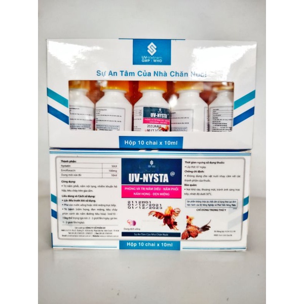 UV NYSTA nấm họng cho gà lọ 10ml