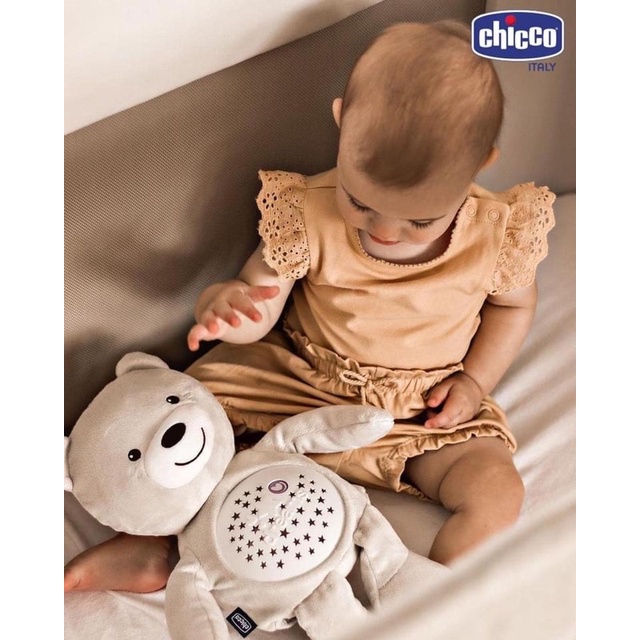 Gấu ôm phát nhạc Chicco - Bạn đồng hành giúp con giấc ngủ dịu êm