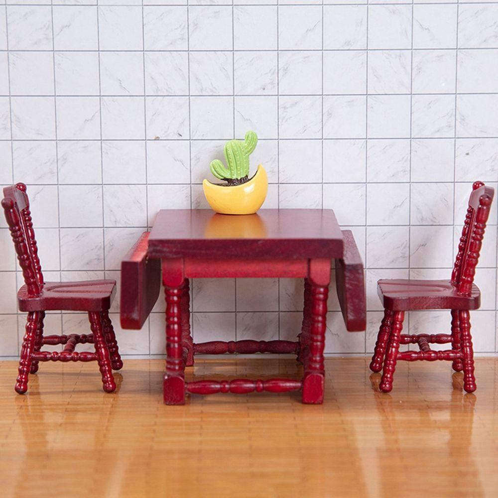 Mô Hình Bàn Ghế Gỗ Mini 9 Kiểu Trang Trí Nhà Búp Bê Tỷ Lệ 1/12
