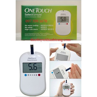 Combo 2 hộp que thử đường huyết One Touch Select + Kim chích máu