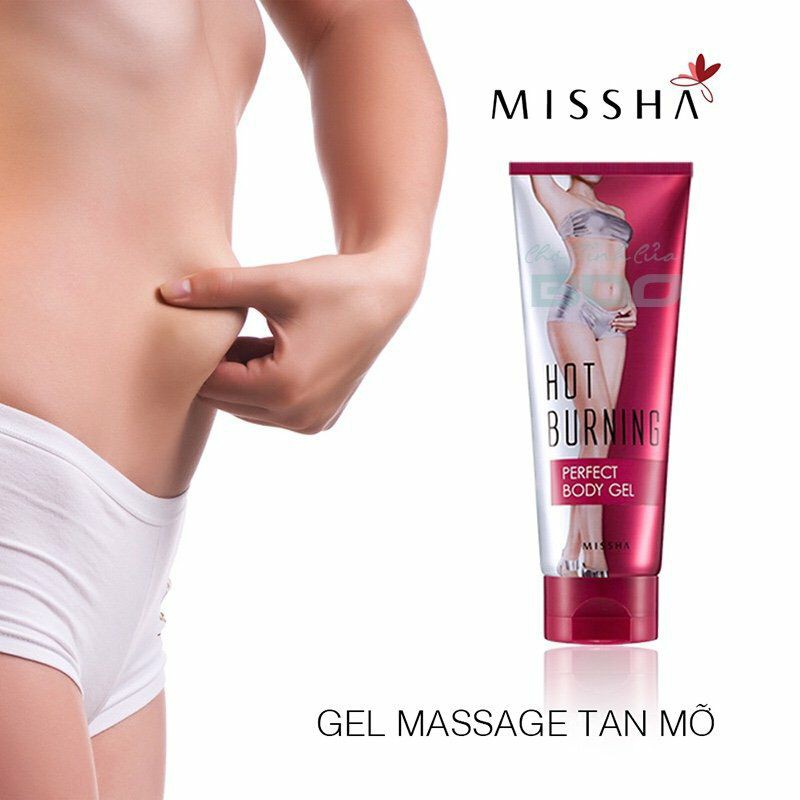Kem massage tan mỡ Missha Hot Burning Perfect Body Gel/ Thon eo missha