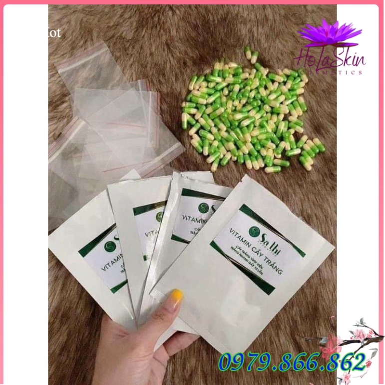 Viên Vitamin Kích Trắng Da Sa Thị gói 50 viên