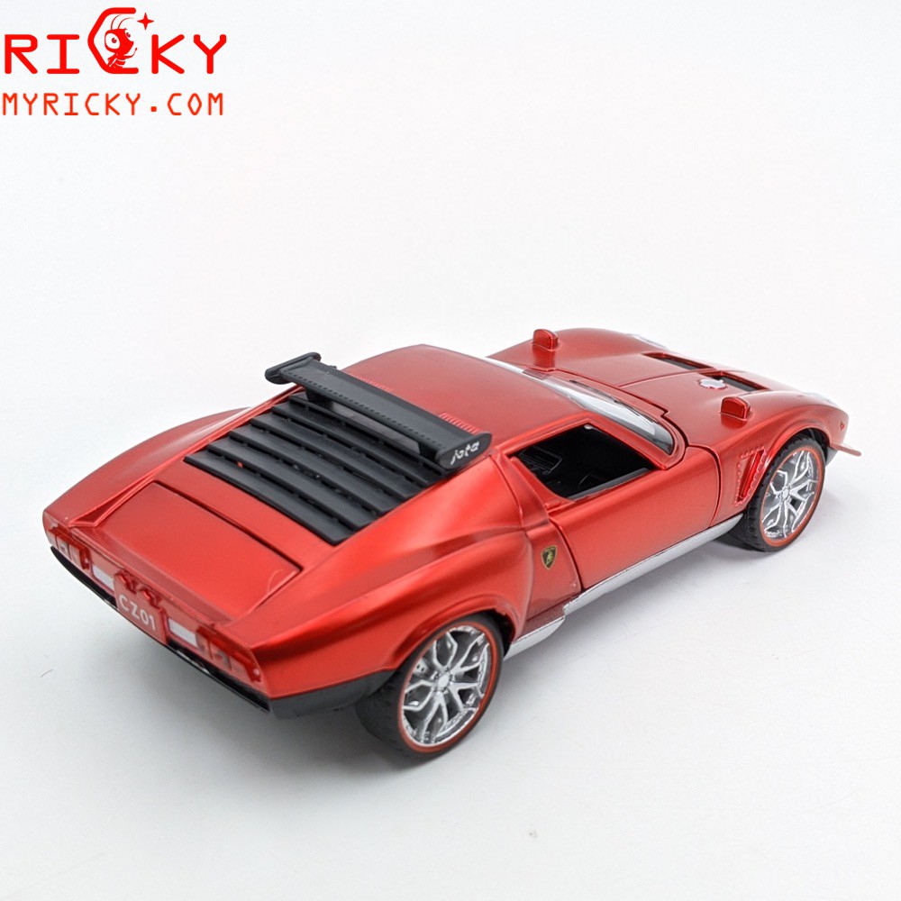 Mô hình siêu xe huyền Thoại Lamborghini Miura - tỉ lệ 1:32 - đóng mở cửa- mở cốp