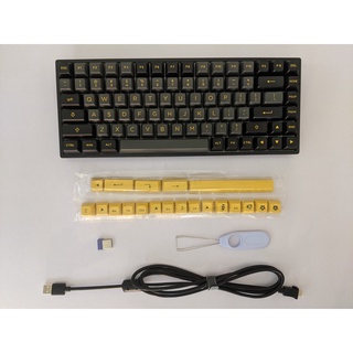 Bàn phím cơ AKKO 3084B Plus Black & Gold (Bluetooth 5.0 / Wireless 2.4Ghz / Hotswap / Foam tiêu âm / AKKO CS Switch)