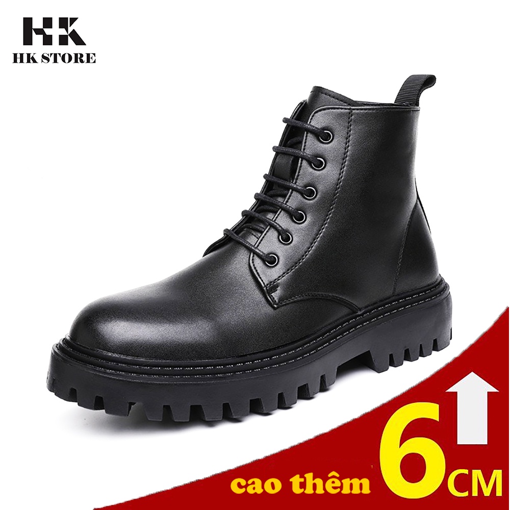 Giày COMBAT BOOT nam da bò nhập khẩu cao cấp - kiểu dáng khỏe khoắn trẻ chung và năng động - bảo hành 12 tháng