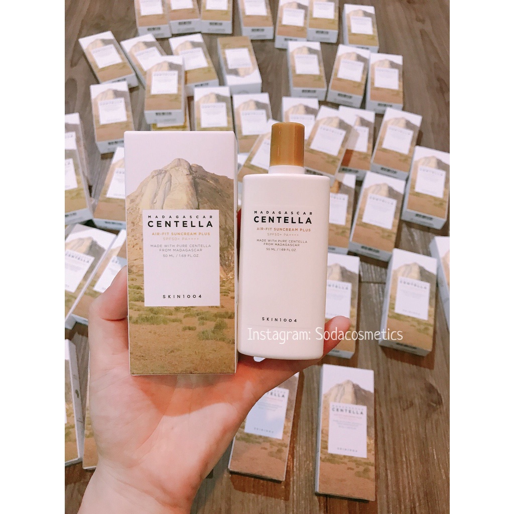 Kem Chống Nắng Nâng Tông Da, Lành Tính Chiết Xuất Rau Má Skin1004 Madagascar Centella Air-Fit Suncream SPF50+/PA++++