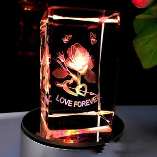 Quà lưu niệm pha lê love forever - Quà tặng sinh nhật -  [ MIỄN PHÍ GÓI QUÀ - TẶNG THIỆP ]