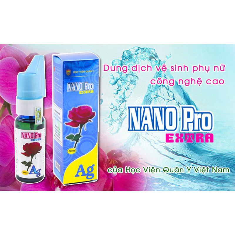 Dung dịch vệ sinh phụ nữ Nano Pro Extra Học Viện Quân Y