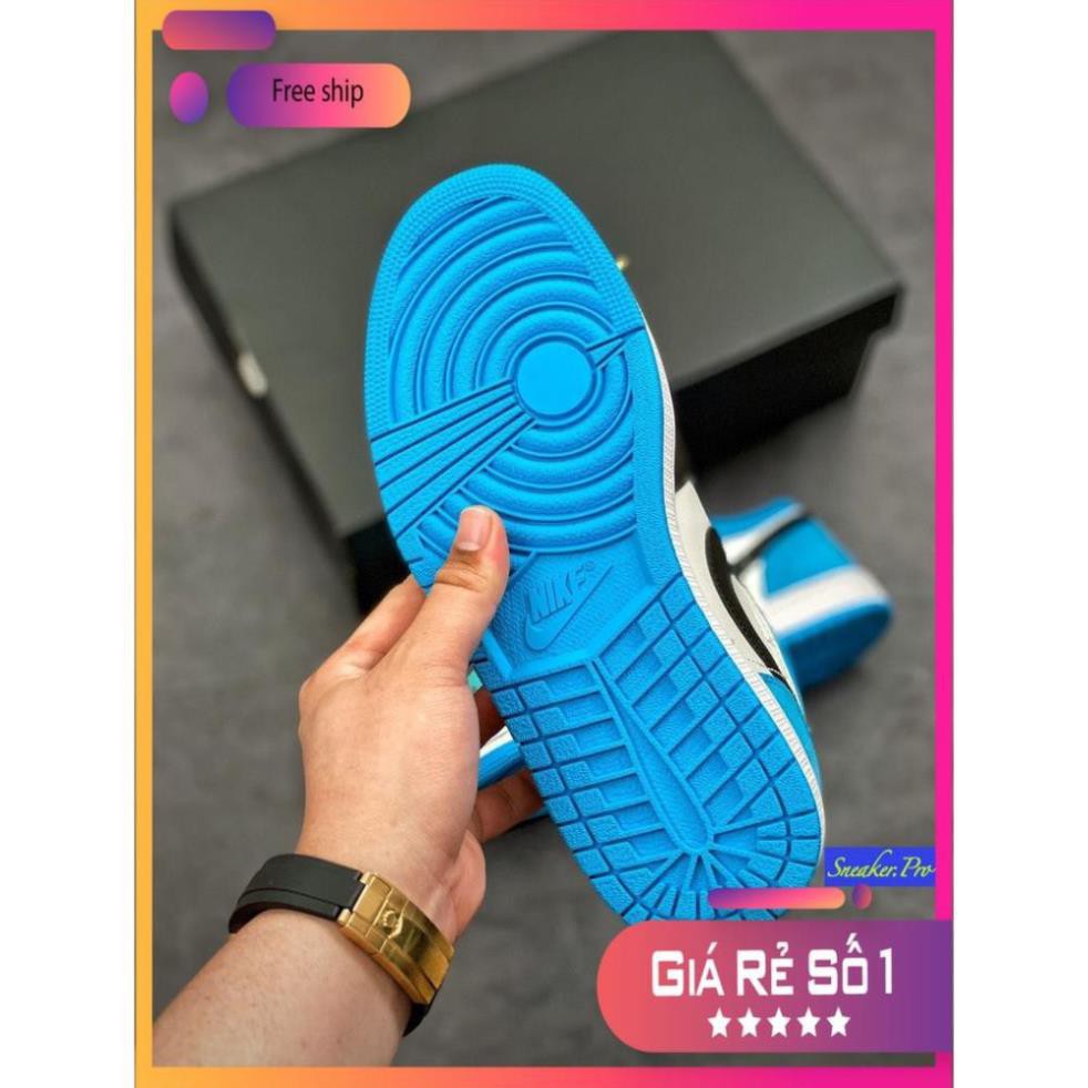 Giày thể thao AIR Jordan 1 Low Laser Blue  thấp cổ siêu đẹp, năng động dành cho nam và nữ