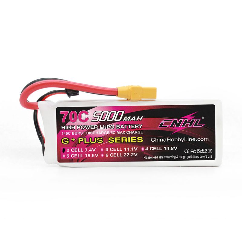 Pin CNHL G+PLUS 5000mAh 3s 4s xã 70c chuẩn thi đấu cho đồ chơi điều khiển từ xa RC