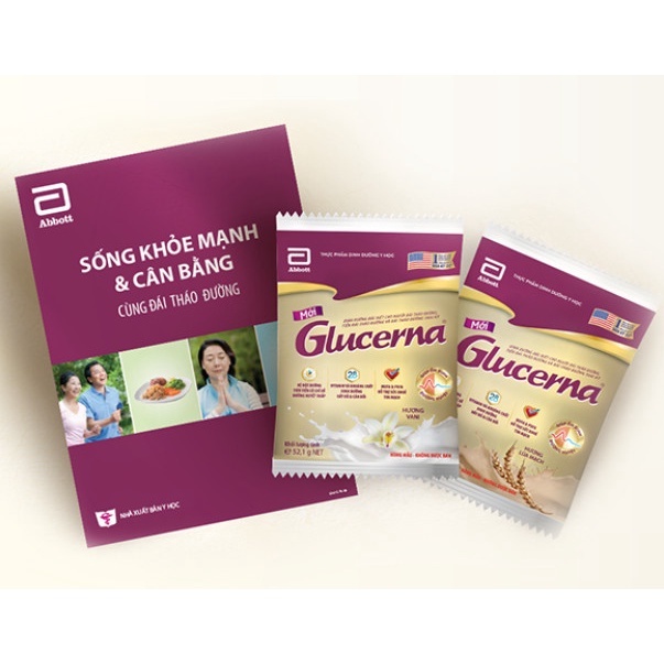 Sữa gói Glucerna Date T1/2024 vị lúa mạch hàng Sample 52.1g