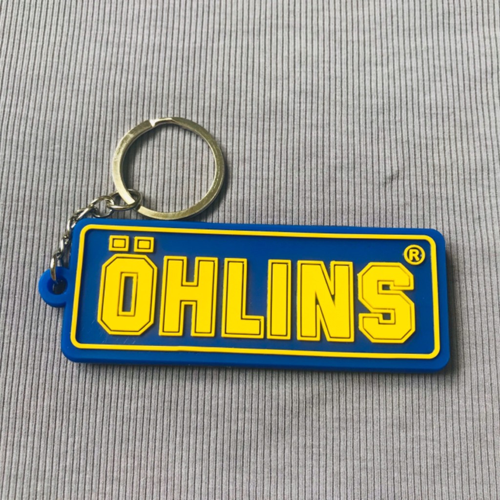 Móc khóa ohlins xanh thời trang