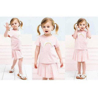Bộ váy cầu vồng cho bé gái hãng Petite Mieux xuất dư xịn