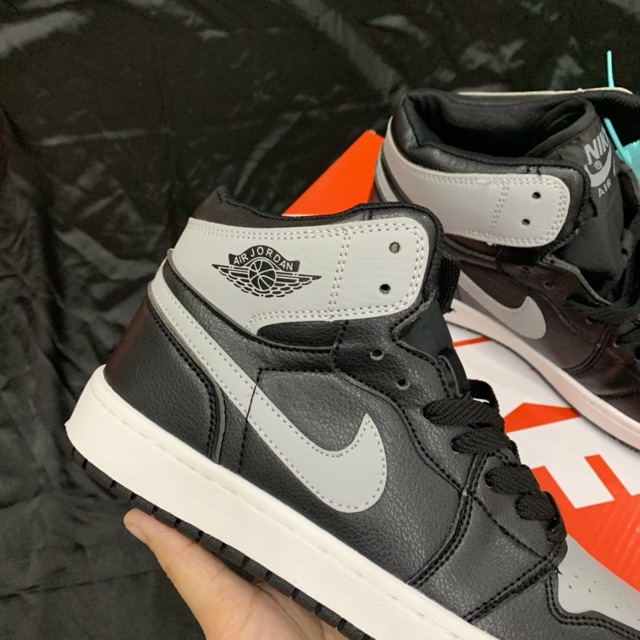 (Fullbox+bill) Giầy Jordan 1 đen xám cao cổ hàng siêu đẹp | BigBuy360 - bigbuy360.vn