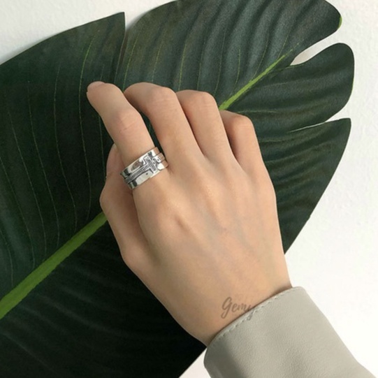 Nhẫn nam bạc 925 thiết kế mặt chữ thập cá tính, độc đáo, cực sang, unisex | GEMY SILVER NN3