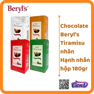 (4 vị) Chocolate Beryl's Tiramisu nhân Hạnh nhân hộp 200gr