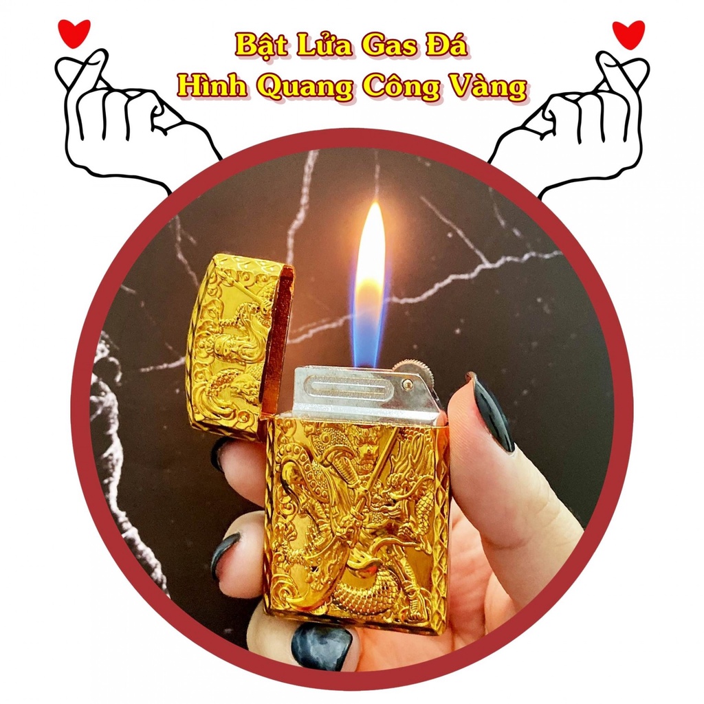 Bật 𝙇𝙪̛̉𝙖 vàng ĐỘC LẠ DL032 Lữaa khè mẫu hình khắc hình nổi