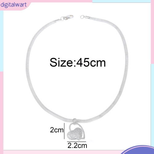 Dây Chuyền 2 Dây Mặt Trái Tim Đính Đá Thời Trang Cho Nữ