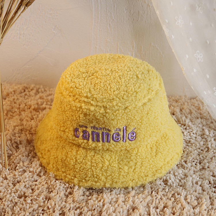 Mũ tròn vành vải nhung thời trang thu đông 2021 mới cho bé