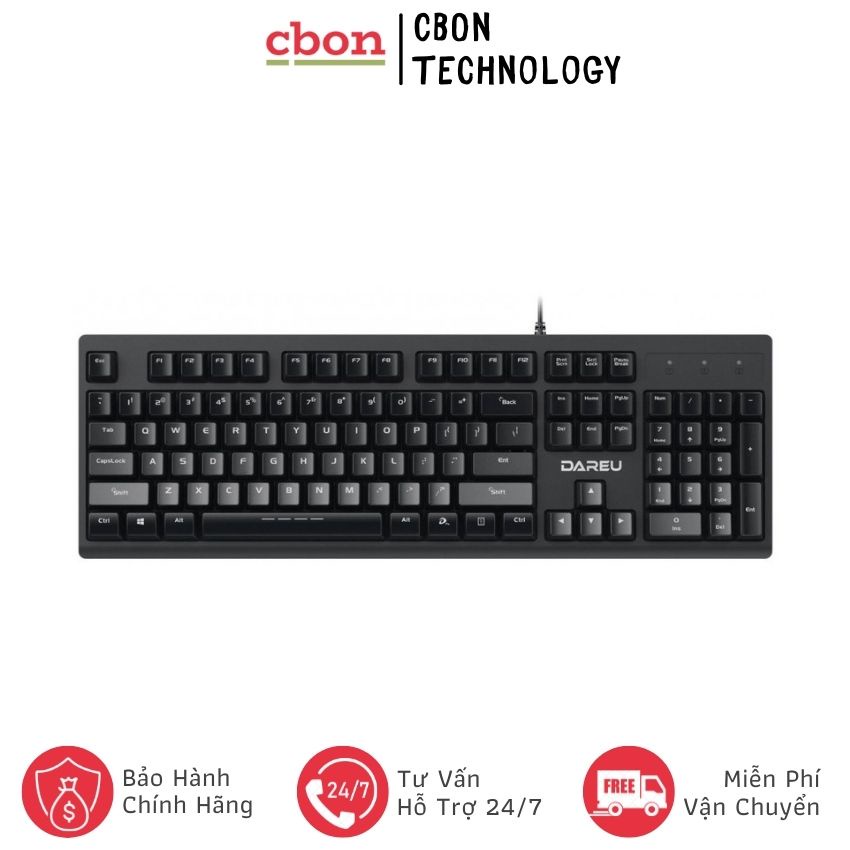 Bàn phím DareU LK135 -CBon Technology- CB0012 Bàn Phím Chống Nước, Chính Hãng Giá Tốt, BH 24 Tháng