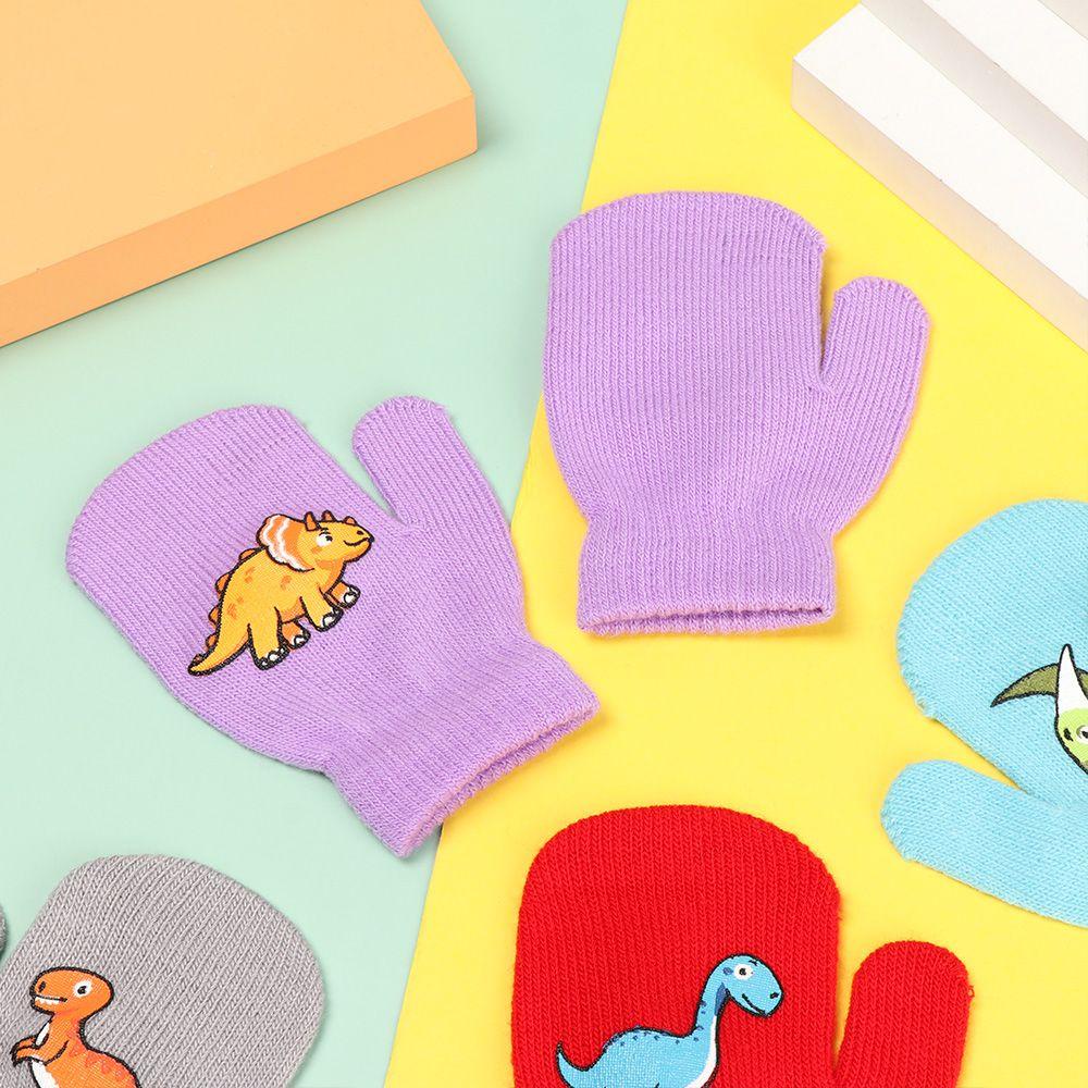 Găng Tay Họa Tiết Khủng Long Hoạt Hình Dành Cho Bé