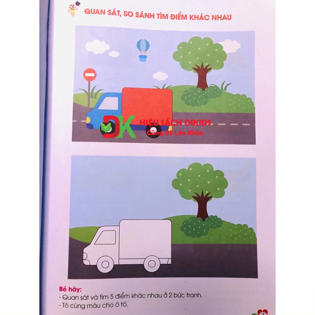 Sách - Toán tư duy Bé tự tin vào lớp 1 phiên bản mới nhất 124 trang