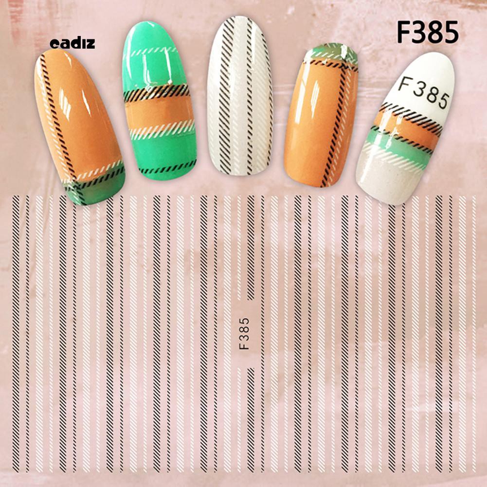 Tờ Miếng Dán Trang Trí Móng Nghệ Thuật Họa Tiết Hoa Và Chữ Xinh Xắn