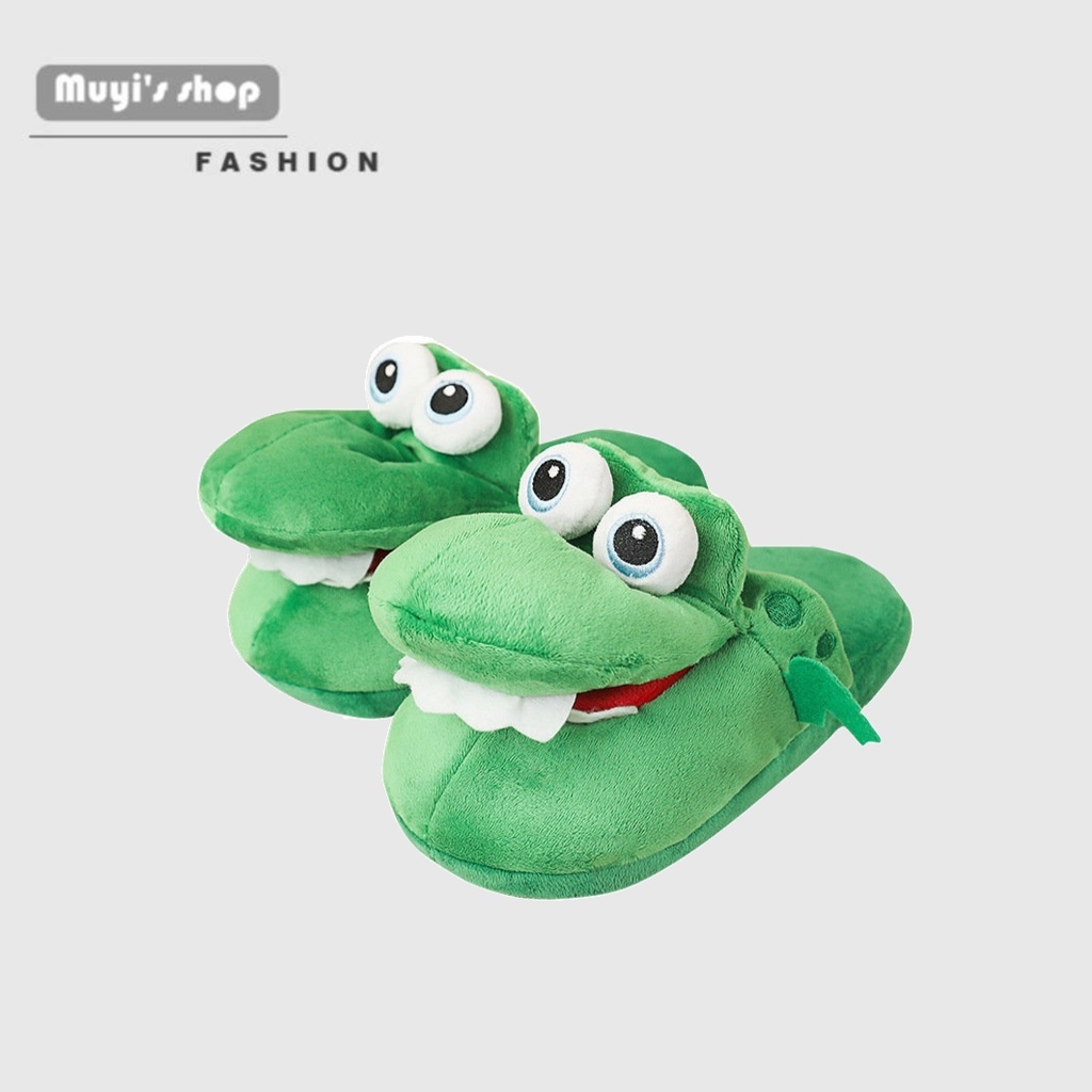 Dép Bông Đi Trong Nhà Hình Cá Sấu Ngộ Nghĩnh