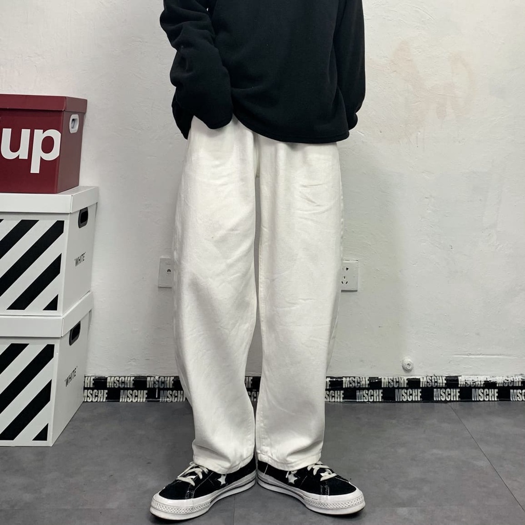 Quần jeans Baggy rộng , Quần jean trơn ống suông, rộng nam HÀNG CAO CẤP LOẠI 1