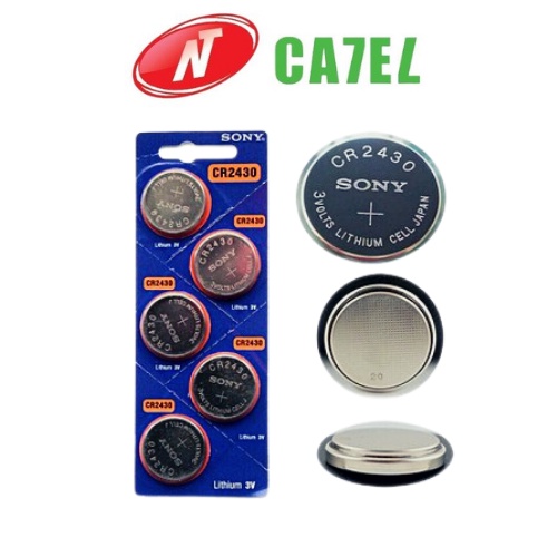 Pin CR2450 Sony Lithium 3V vỉ 5 viên chính hãng NT CATEL