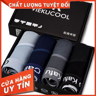 Quần lót nam-quần sịp tam giác cao cấp VIEKUCOOL hộp 4 chiếc